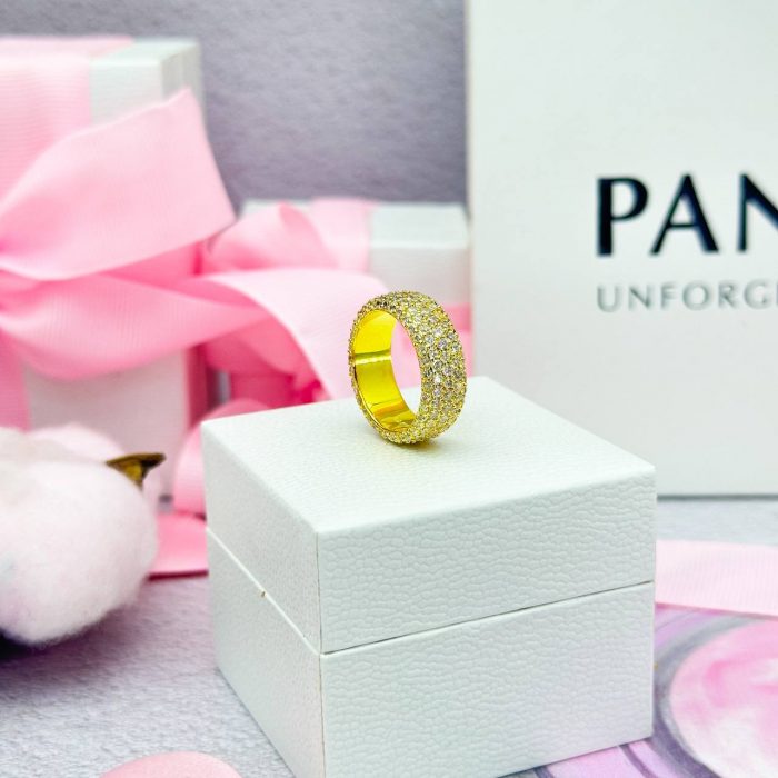 Каблучка Pandora Три ряди паве - Зображення 3
