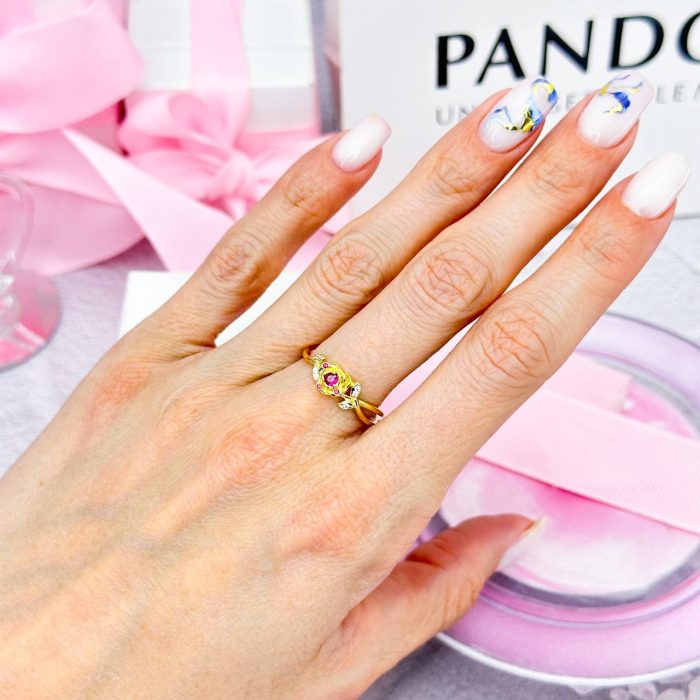 Каблучка Pandora Троянда з покриттям 14k - Зображення 2