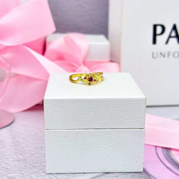 Каблучка Pandora Троянда з покриттям 14k - Зображення 3