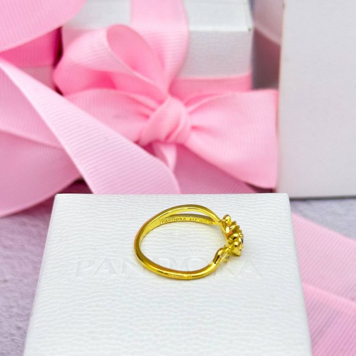 Каблучка Pandora Троянда з покриттям 14k - Зображення 4